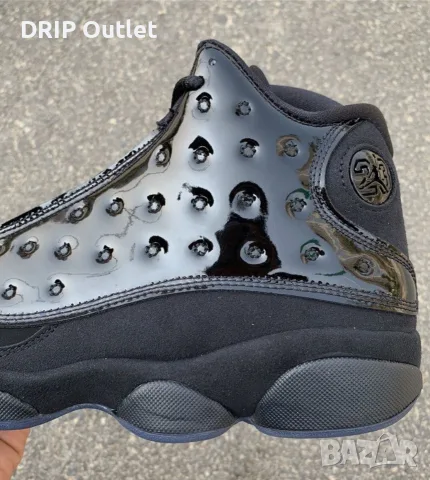!НОВИ! Air Jordan 13 Retro | Black/Cap and Gown | + КУТИЯ, снимка 4 - Маратонки - 55750285