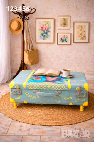 Уникален и цветен винтидж куфар с ново излъчване