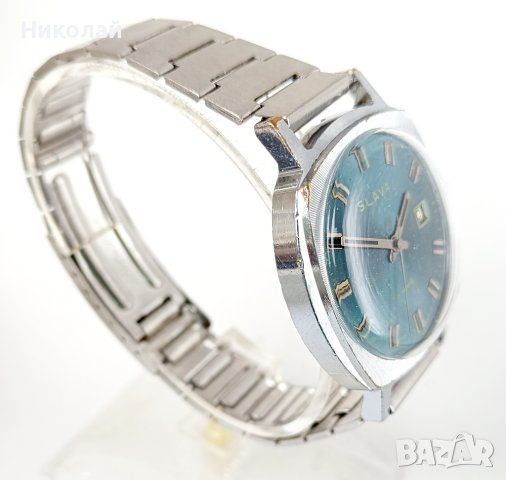 Slava Слава 21j cal. 2414 руски механичен часовник , снимка 4 - Мъжки - 42722569