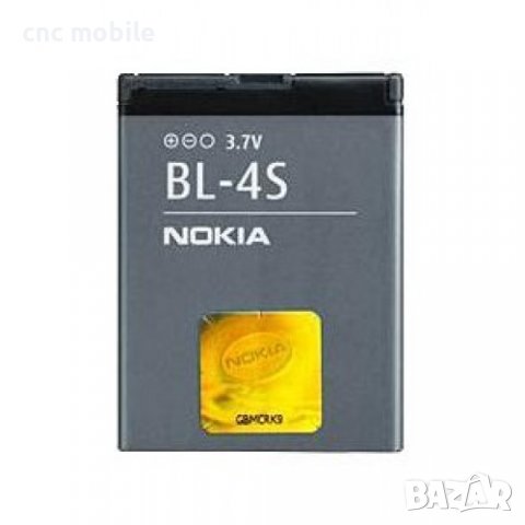 Батерия Nokia BL-4S -  Nokia 3600 - Nokia X3-02 - Nokia 2680 - Nokia 3710 - Nokia 7020