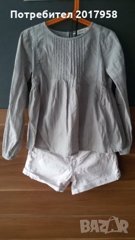Риза и къси панталони 128 см., снимка 1