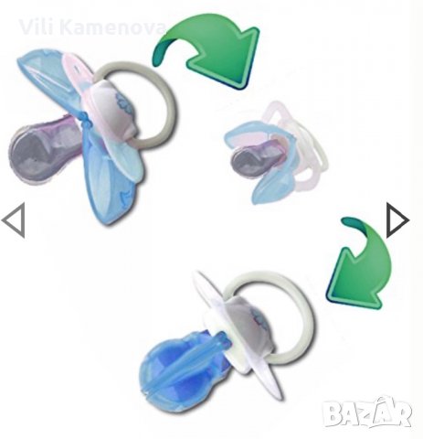 Биберон Elemed Смарт силиконова залъгалка(код продукт 322), снимка 2 - Прибори, съдове, шишета и биберони - 38995386