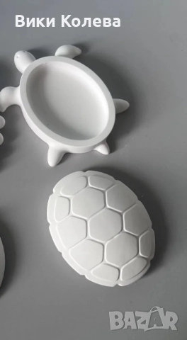 Силиконов молд „Костенурка кутийка“, снимка 3 - Форми - 51840399