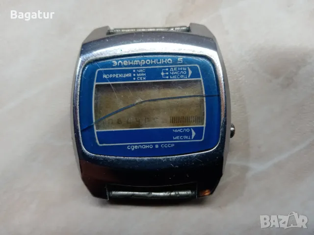 Ръчен Часовник Ссср руски Електроника,мъжки,рядък, снимка 3 - Антикварни и старинни предмети - 47669648