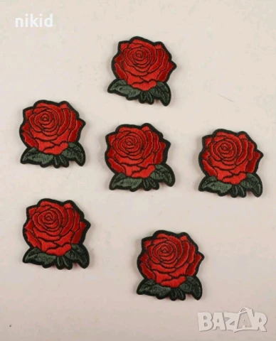 Роза цвете божур емблема апликация за дреха дрехи само лепенка картинка