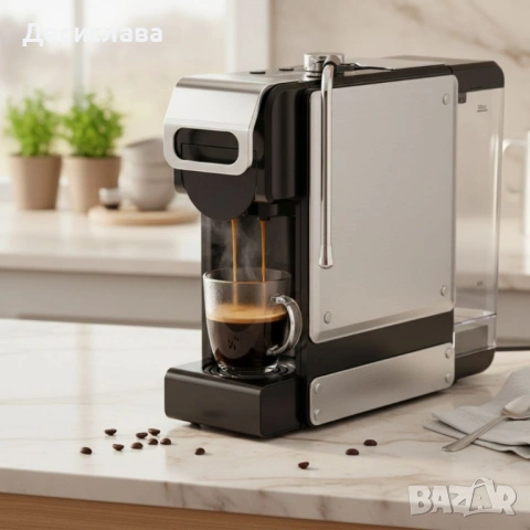 Еспресо машина 8в1 Oliver Voltz OV51171N8M – За капсули и мляно кафе, 1450W, 19 Bar