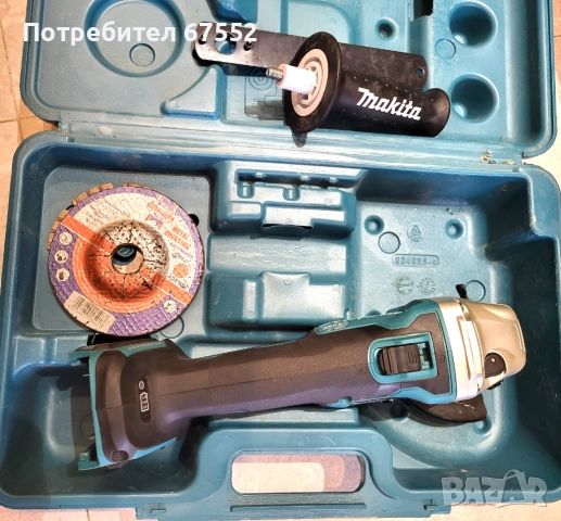Оригинален безчетков шлайф makita DGA454 с куфар и аксесоари. 190лв. (крайна цена)