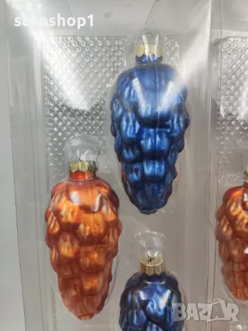 Стъклени Коледни играчки украса 4броя в опаковка Christmas , снимка 4 - Декорация за дома - 48015697