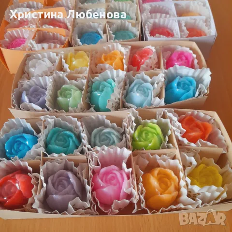 Кутии с глицеринови сапунчета , снимка 14 - Изкуствени цветя - 48733848