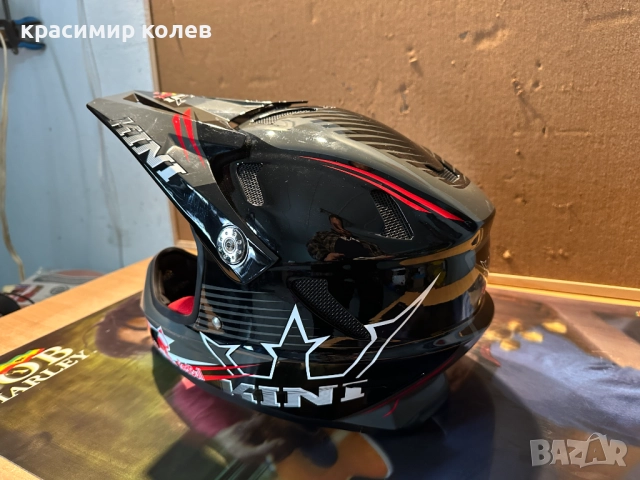 кросова каска "HELMET KINI RED BUL"/L/, снимка 2 - Други спортове - 52729857