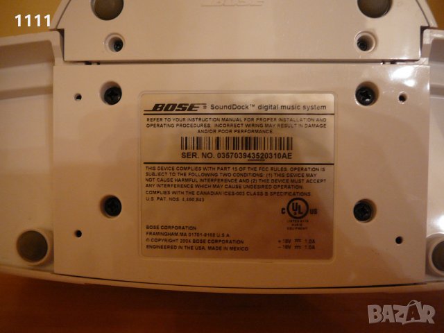 BOSE SOUNDOCK, снимка 5 - Ресийвъри, усилватели, смесителни пултове - 35321020