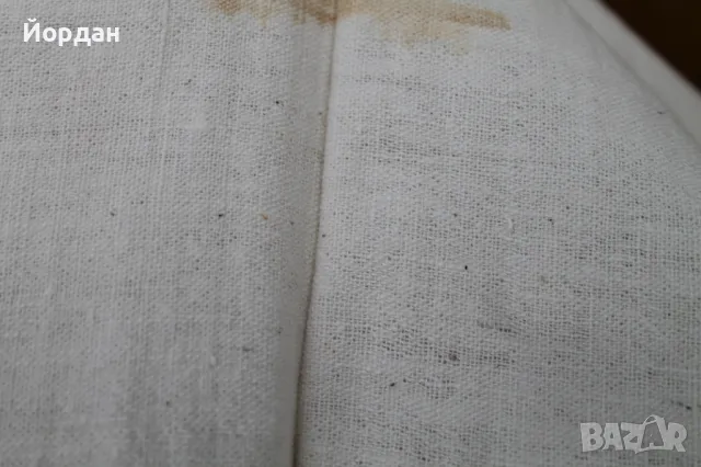 Ръчно тъкан ленен плат за кърпи , снимка 4 - Платове и дамаски - 50223675