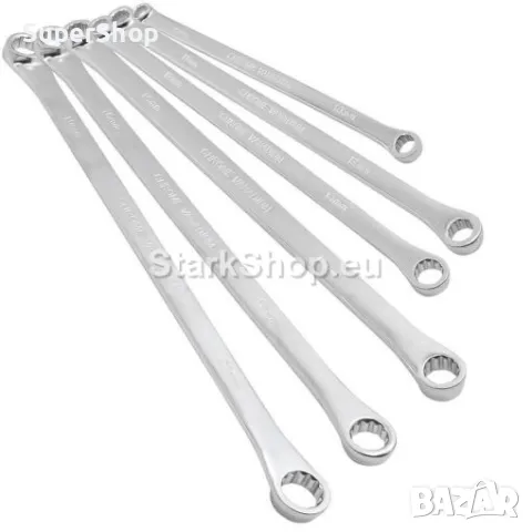 Дълги Прави Ключове 8 – 21мм 6 части HAWEK Хром-Ванадиева Стомана Cr-v