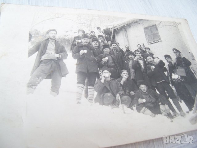 Стара фотография картичка "Зимна разпивка" преди 1944г., снимка 6 - Други ценни предмети - 30001440