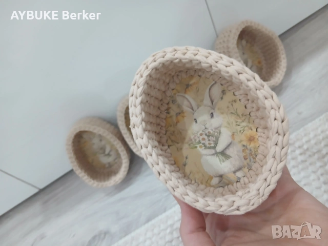 Ръчно изработени великденски кошнички., снимка 17 - Други - 54024569