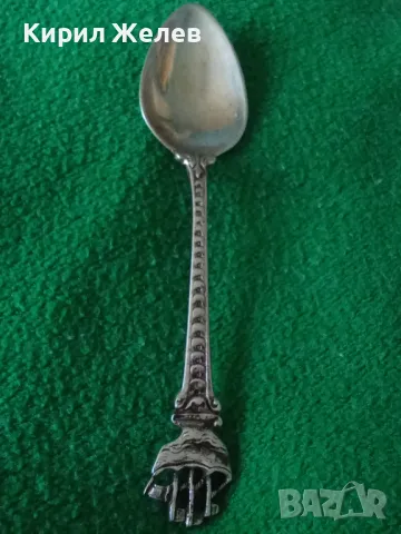 СТАРА НЕМСКА КАПИТАНСКА КОЛЕКЦИОНЕРСКА СРЕБЪРНА ЛЪЖИЧКА За КАФЕ СРЕБРО 800 ПРОБА 42985, снимка 16 - Колекции - 44376271