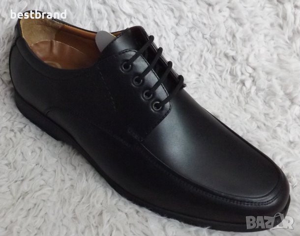 Обувки естествена кожа, черни, код 420/69, снимка 1