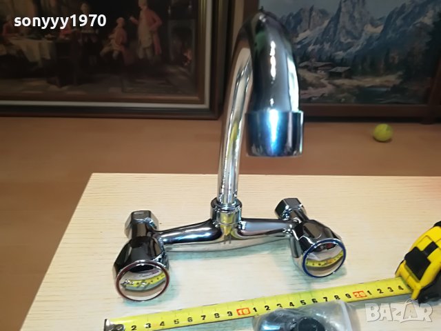 СМЕСИТЕЛ ЗА СТЕНА С ДВЕ ВРЪТКИ 0505231630, снимка 5 - Смесители - 40602333