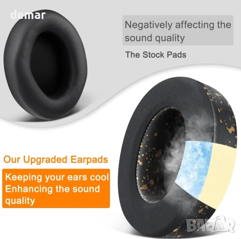 SOULWIT Охлаждащи гел резервни възглавнички за Beats Studio Pro, снимка 4 - Bluetooth слушалки - 51218925