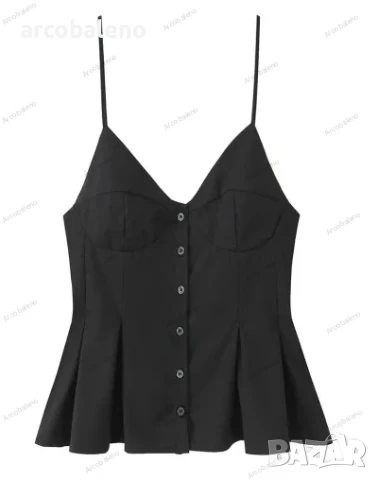 Модерен дамски топ с презрамки, 8цвята , снимка 10 - Корсети, бюстиета, топове - 50596394