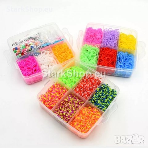 Кутия с ластици за гривни и плетене 4500 части, снимка 8 - Други - 39972825