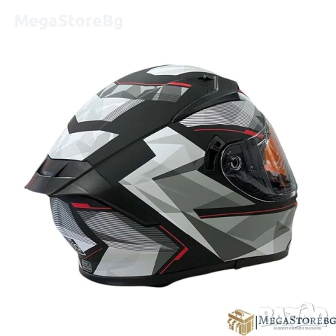 Каска за мотор 108 - размер S - Matt Black/Red, снимка 6 - Аксесоари и консумативи - 50576741