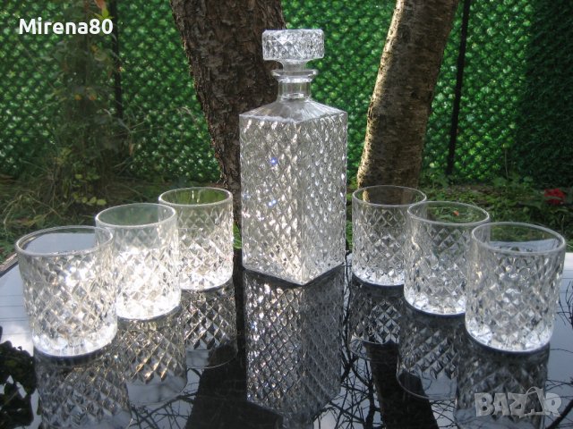 Ретро сервиз за уиски - кристал !, снимка 1