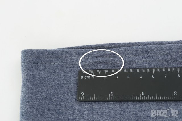 Дамска блуза с памук в тъмносин меланж Numinou - S/L/M, снимка 8 - Блузи с дълъг ръкав и пуловери - 42536586