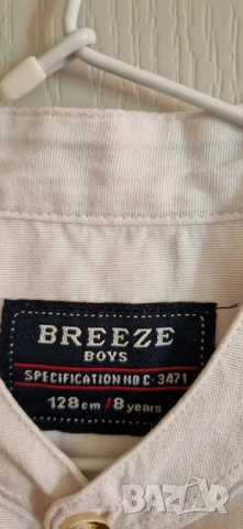 Детска риза с дълъг ръкав  размер: 128/134 материя: памук цвят: бяла подходяща за официална без забе, снимка 2 - Детски ризи - 52156511