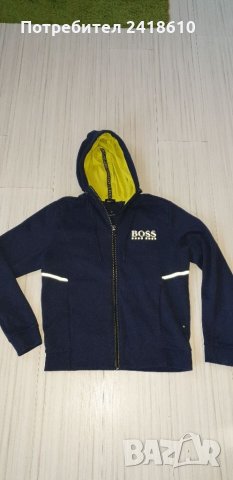 Hugo Boss Saggy Hoodie Full Zip Regular Fit Mens Size S/М ОРИГИНАЛ! Суичер с цял Цип!, снимка 8 - Спортни дрехи, екипи - 31988981