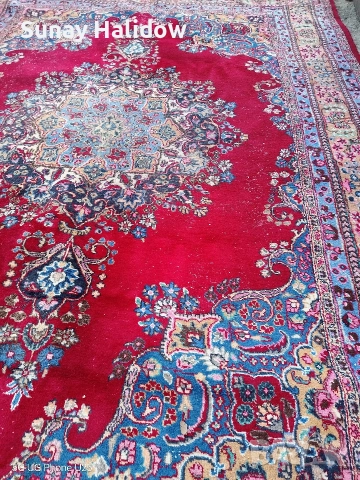 Ръчно тъкан Ирански килим, снимка 3 - Килими - 52938899