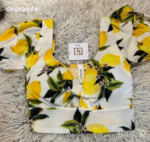 🍋Дамски комплект с лимони🍋 , снимка 4 - Комплекти - 51010530