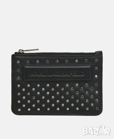 Чисто нов портфейл Karl Lagerfeld Leather card holder Ikon