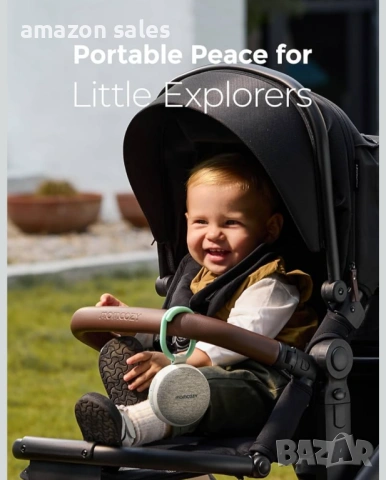 Преносима звукова машина Momcozy с нощна светлина, машина за бял шум за бебета, 20 успокояващи звука, снимка 2 - Бебефони - 54088623