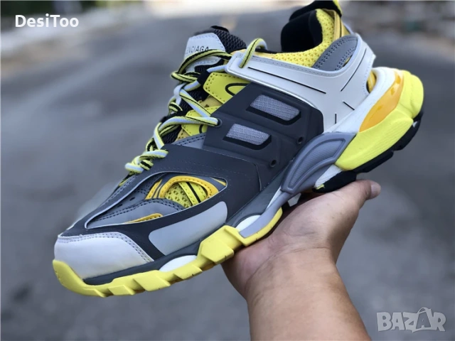 Balenciaga Track Sneaker "Yellow/Grey" , снимка 4 - Маратонки - 54359049