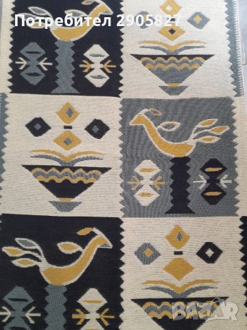 Килим със завладяващ мотив на птици, снимка 2 - Килими - 40757623