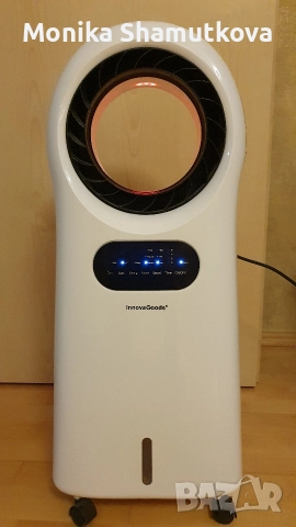 Мобилен въздушен охладител и йонизатор със светлинен ринг, снимка 2 - Овлажнители и пречистватели за въздух - 52577212