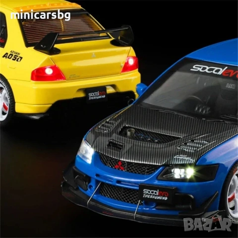 Метални колички: Mitsubishi Lancer Evolution IX CT9A Evo 9, снимка 6 - Колекции - 54260096