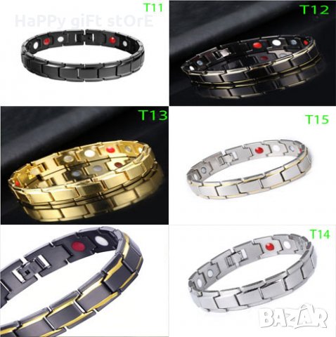 Магнитна гривна за регулиране на кръвното налягане - различни видове, снимка 2 - Гривни - 31311544