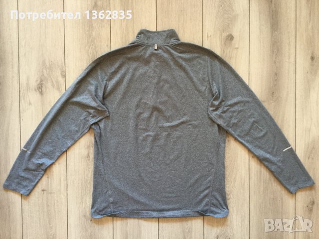 100 % оригинална сива фланела блуза екип NIKE Running размер L от САЩ, снимка 5 - Спортни дрехи, екипи - 40287928
