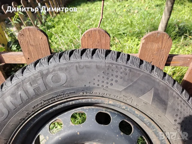 Два броя джанти с гуми 195/65 R15 5x112 заVW, снимка 2 - Гуми и джанти - 48001211