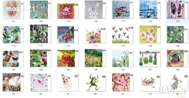 300 броя салфетки, снимка 3 - Детски книжки - 52947677