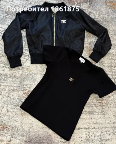 Дамска тениска рипс CELINE, снимка 4 - Тениски - 49572509