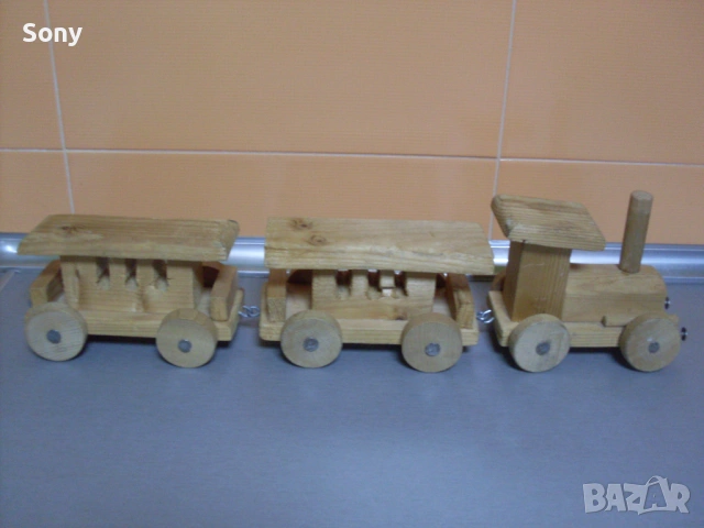 Стара ръчно изработена дървена играчка., снимка 7 - Антикварни и старинни предмети - 53063899