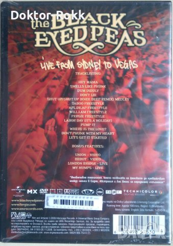 The Black Eyed Peas - Live from Sydney to Vegas (DVD) 2006, снимка 2 - DVD дискове - 39449414