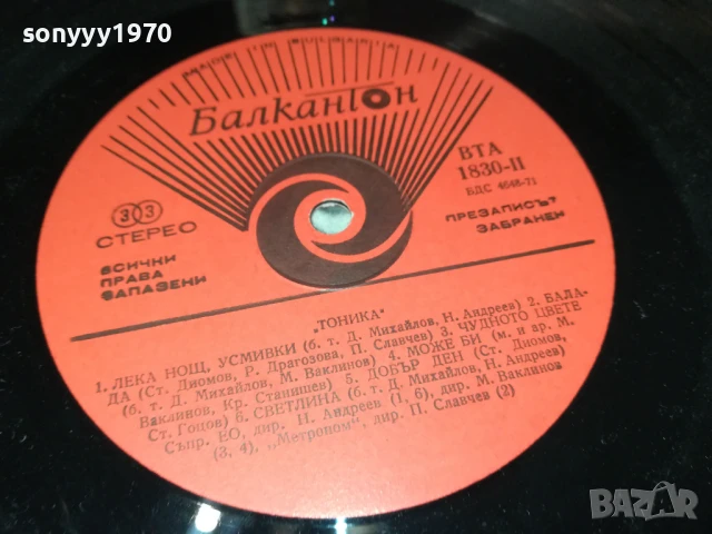 ТОНИКА 2407250724, снимка 7 - Грамофонни плочи - 51123861
