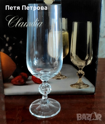 6 бр. Bohemia Claudia 180мл Кристални чаши