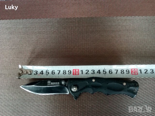 Продавам сгъваем нож с калъф-BOKER-SOLINGEN., снимка 3 - Ножове - 42660640