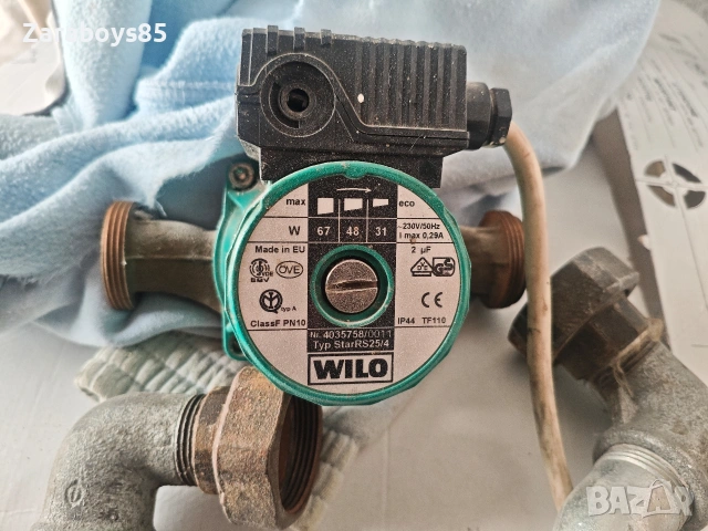 Продавам помпата за водна риза WILO, снимка 2 - Водни помпи - 54316073