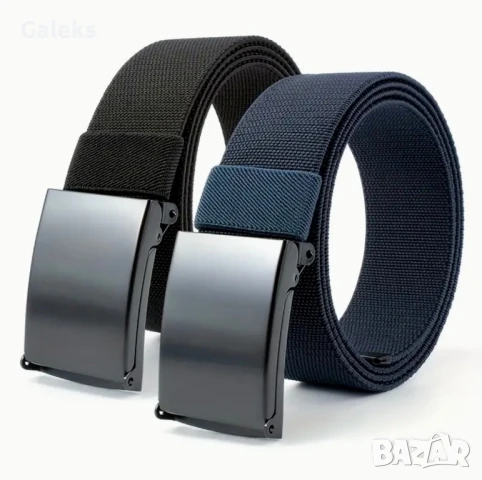 Летни мъжки плетени колани с автоматична катарама • Спортно/Ежедневени!